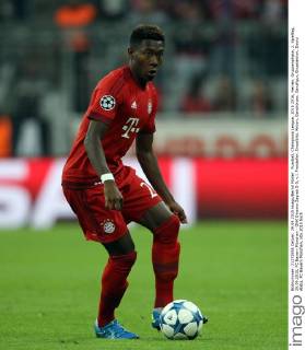 Fussball, Champions League, 2015 2016, Herren, Gruppenphase, 2. Spieltag, 29.09.2015, FC Bayern München - GNK Dinamo Zagreb 5-0, v.l. Freisteller, Einzelbild, Aktion, Ganzkörper, Ganzfigur, Einzelaktion, David Alaba, FC Bayern München,