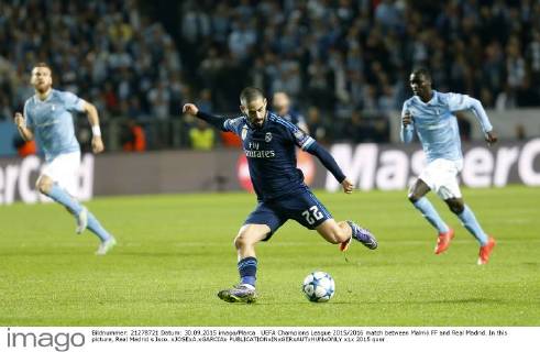 UEFA Champions League 2015 2016 match between Malmö FF and Real Madrid. In this picture, Real Madrid s Isco. xJOSExA.xGARCIAx