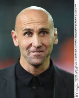 Championsleague: Borussia Mönchengladbach - Manchester City 30.09.2015. Trainer Andre Schubert (BMG). HM