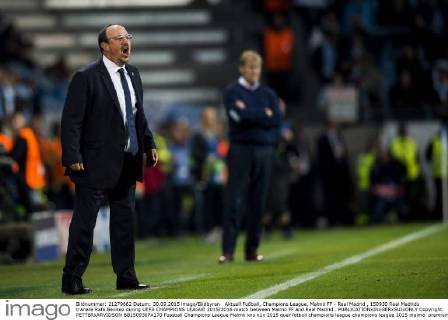 Aktuell Fußball, Champions League, Malmö FF - Real Madrid , 150930 Real Madrids tränare Rafa Benitez during UEFA CHAMPIONS LEAGUE 2015 2016 match between Malmö FF and Real Madrid.. Copyright: PETTERxARVIDSON BB150930PA170