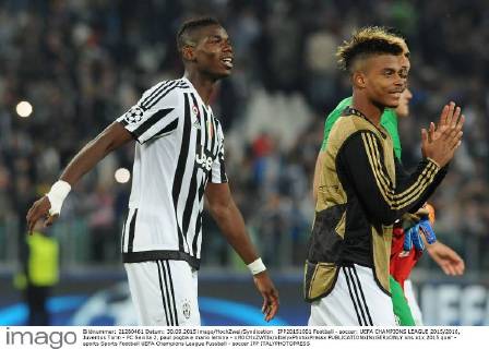 IPP20151001 Football - soccer: UEFA CHAMPIONS LEAGUE 2015 2016, Juventus Turin - FC Sevilla 2, paul pogba e mario lemina - xHOCHxZWEIx xItalyxPhotoxPressx