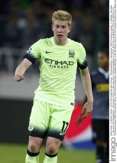 Mönchengladbach , Deutschland, UEFA Champions League , 2. Spieltag, Matchday 2 , Borussia Mönchengladbach : Manchester City1-2 im Borussia Park in Mönchengladbach am 30.09. 2015 Kevin de BRUYNE (MFC)