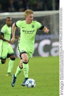 Mönchengladbach , Fussball, UEFA Champions League, Saison 2015 2016, Borussia Mönchengladbach vs Manchester City FC, 30.09.2015, Borussia Park, Mönchengladbach, Kevin de Bruyne, Manchester City FC, Aktion, Einzelbild