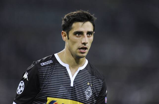 Borussia Park Mönchengladbach 30.9.2015, Champions League, 2015 16, Vorrunde, 2. Spieltag, Borussia Mönchengladbach (Moenchengladbach, Gladbach) vs. Manchester City ---- Lars Stindl (MGLB)