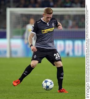 30.09.2015, xovx, Fussball, UEFA Champions League, Borussia Moenchengladbach - Manchester City FC, emspor, Andre Hahn (Borussia Moenchengladbach), Freisteller.