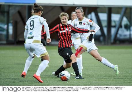 20151007, Vantaa, Finland. Women s Champions League football match PK-35 Vantaa vs FC Roseng?rd at Myymaki Stadium in Vantaa, Fniland. In picture PK-35 Linda Ruutu. Jarno Kuusinen All Over Press FINLAND OUT 1.03555933