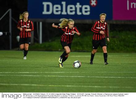 20151007, Vantaa, Finland. Women s Champions League football match PK-35 Vantaa vs FC Roseng?rd at Myymaki Stadium in Vantaa, Fniland. In picture PK-35 Iina Salmi. Jarno Kuusinen All Over Press FINLAND OUT 1.03555945