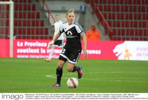 07.10.2015 xcex Belgien, Lüttich, Fussball, Frauenfussball, UWCL Uefa Women s Champions League Saison 2015 2016 Standart Lüttich gegen 1. FFC Frankfurt Marith Prießen (FFC Frankfurt)