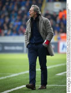 20151018 - BRUGGE;BELGIUM: Club s head coach Michel Preud homme pictured during the Jupiler Pro League match between Club Brugge and KV Oostende, in Brugge on day 11 of the Belgian soccer Championship. REPORTERS VIRGINIE LEFOUR xxLEFOUR