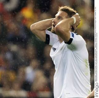 Valencia s Shkodran Mustafi during Champions league match. October 20, 2015. (2015102007)