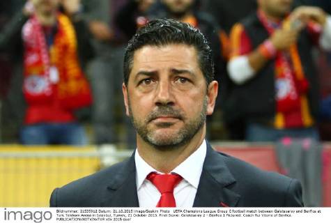 UEFA Champions League Group C football match between Galatasaray and Benfica at Turk Telekom Arena in Istanbul, Turkey, 21 October 2015. Final Score: Galatasaray 2 - Benfica 1 Pictured: Coach Rui Vitoria of Benfica.