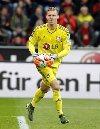 Leverkusen, Bayarena, 24.10.15: Torwart Bernd Leno (Bayer 04 Leverkusen) im Spiel der 1. Bundesliga zwischen Bayer 04 Leverkusen vs. VFB Stuttgart in der Saison 2015 2016.