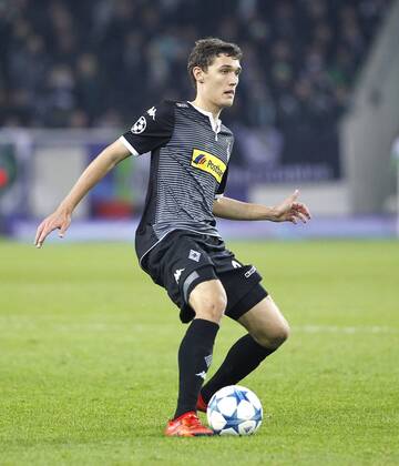 Andreas Christensen (Bor. Moenchengladbach) during the Championsleague match between Borussia Moenchengladbach and Juventus Turin, Borussiapark in Moenchengladbach on November 3., 2015. Borussia Mönchengladbach vs. Juventus Turin in der Champions League der Saison 2015 2016 am 3. November 2015.