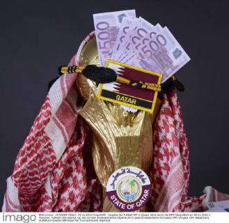 Vergabe der Fußball WM in Quatar 2022 durch die FIFA fotografiert am 05.11.2015 in München. Fußball International