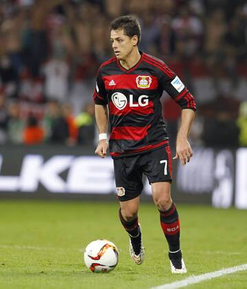 Leverkusen, Bayarena, 07.11.15: Javier Hernandez Chicharito (Bayer 04 Leverkusen) im Spiel der 1. Bundesliga zwischen Bayer 04 Leverkusen vs. 1.FC Köln in der Saison 2015 2016.