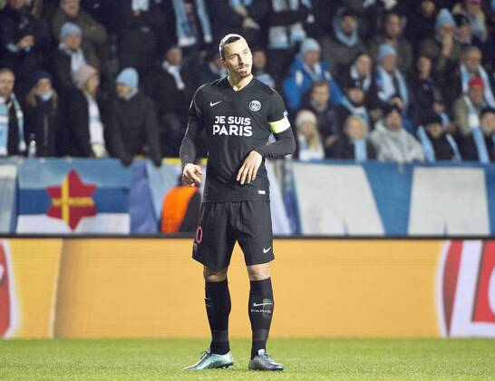 Malmoe Sweden 2015-11-25 Champions League 2015 16 Malmö FF(SWE) vs PSG(F) Zlatan Ibrahimovic(PSG) - 4.04937146