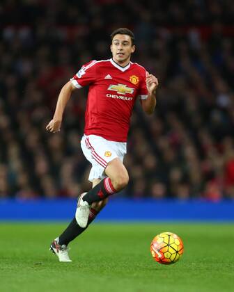 Matteo Darmian of Manchester United ManU - Manchester United vs West Ham United - Barclay s Premier League - Old Trafford - Manchester - 05 12 2015 Pic Philip Oldham SportImage EDITORIAL USE ONLY. No use with unauthorised audio, video, data, fixture lists, club league logos or live services. Online in-match use limited to 120 images, no video emulation. No use in betting, games or single club league player publications.