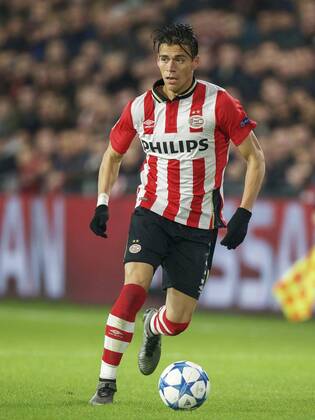 Hector Moreno of PSV during the UEFA Champions League match between PSV Eindhoven and CSKA Moscow on December 8, 2015 at the Philips stadium in Eindhoven, The Netherlands. PSV v CSKA Moscow UEFA Champions League 2015 2016 xVIxxIVx 4678162