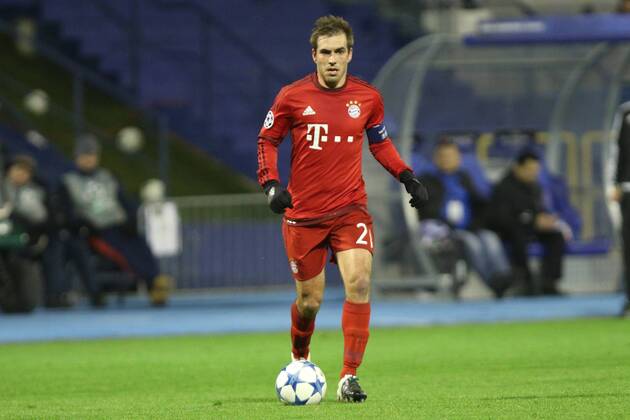 Zagreb, 09.12.2015., Stadion Maksimir, Champions League, group F, GNK Dinamo Zagreb (blue) 0-2 FC Bayern (red) Philipp LAHM (21)
