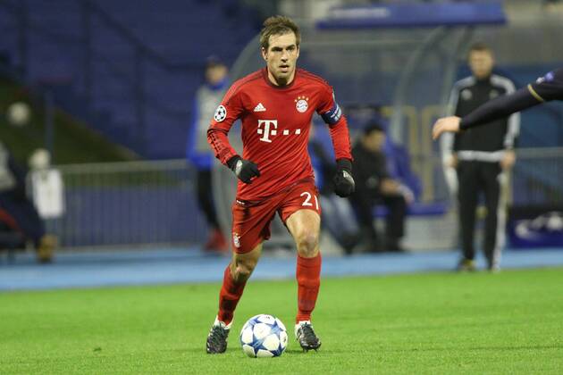 Zagreb, 09.12.2015., Stadion Maksimir, Champions League, group F, GNK Dinamo Zagreb (blue) 0-2 FC Bayern (red) Philipp LAHM (21)