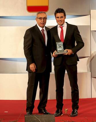 Preisverleihung des spanischen Olympischen Komitees: Alejandro Blanco, Javier Gomez Noya. X edition of the awards of the Spanish Olympic Commettee. In this picture, Alejandro Blanco and Javier Gomez Noya. xANGELxRIVEROx 