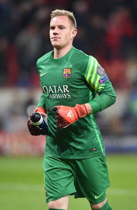 09.12.2015, Fussball, Saison 2015 2016, Champions League, 2015 16, Vorrunde, Bayer 04 Leverkusen - FC Barcelona Barca 1:1, Torwart Marc Andre ter Stegen (FC Barcelona)
