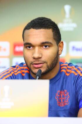 Leverkusen Jonathan Tah ( 4, Bayer 04 Leverkusen), PK und Training, Bayer 04 Leverkusen - Sporting Lissabon, Fussball, Europa League, 24.02.2016, Copyright: Deutzmann Eibner-Pressefoto EP_CDN