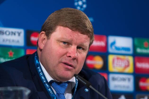 Fußball, UEFA Champions League, VfL Wolfsburg - KAA Gent; Hein Vanhaezebrouck (Trainer Gent) Portrait, Porträt, Einzelbild Pressekonferenz, PK, Presserunde. xtgx