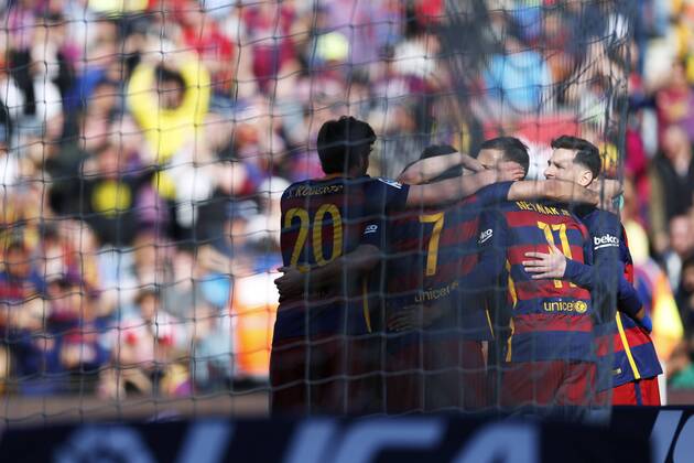 Lionel Messi (Barcelona), MARCH 12 2016 - Football Soccer : Spanish Primera Division Liga BBVA match between FC Barcelona Barca 6-0 Getafe at Camp Nou stadium in Barcelona, Spain. NoxThirdxPartyxSales (oqma_BCNGTF_005)