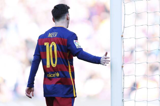 Lionel Messi (Barcelona), MARCH 12 2016 - Football Soccer : Spanish Primera Division Liga BBVA match between FC Barcelona Barca 6-0 Getafe at Camp Nou stadium in Barcelona, Spain. NoxThirdxPartyxSales (oqma_BCNGTF_010)