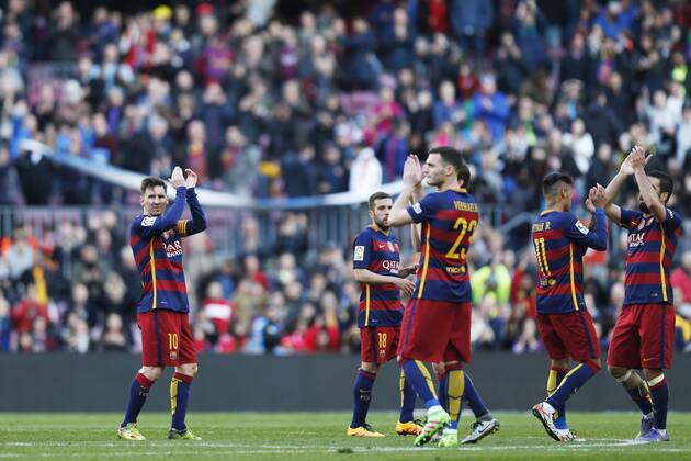 Lionel Messi (Barcelona), MARCH 12 2016 - Football Soccer : Spanish Primera Division Liga BBVA match between FC Barcelona Barca 6-0 Getafe at Camp Nou stadium in Barcelona, Spain. NoxThirdxPartyxSales (oqma_BCNGTF_039)