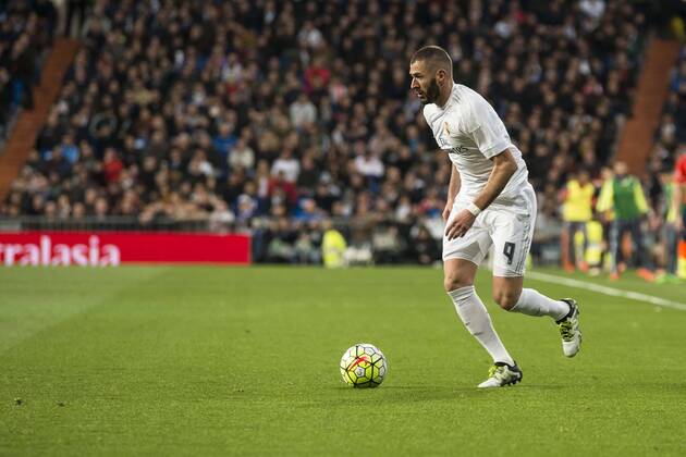 Real Madrid s Karim Benzema during La Liga match. March 20,2016. (20160320088)
