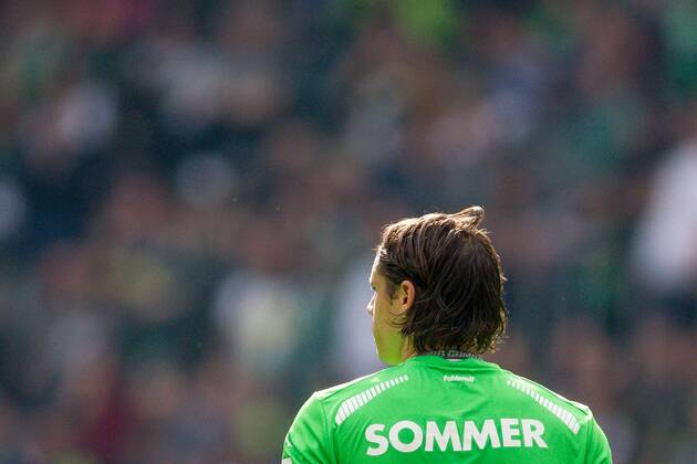 Moenchengladbach Torwart Yann Sommer (Borussia Moenchengladbach 1) beim Fussball Bundesligaspiel zwischen Borussia Moenchengladbach und Hertha BSC am 03.04.2016, Copyright: Schueler Eibner-Pressefoto EP_JSE