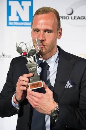 Gent s goalkeeper Matz Sels pictured during the first edition of the Professional Soccer Player of the Year 2016 gala evening, Monday 23 May 2016, in Gent. LAURIExDIEFFEMBACQ  x04856673x
