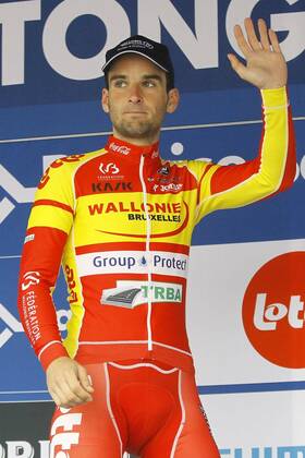 Baptiste Planckaert of WALLONIE BRUXELLES - GROUP PROTECT winner of the points classification pictured during stage 5 of the 2016 Baloise Belgium Tour cycling race with start in Tremelo and finish in Tongeren in Tongeren, Belgium. CYCLISME : 2016 Baloise - Tour de Belgique - Tremelo Tongeren- Etape 5 - 29 05 2016 PhotoNews Panoramic 