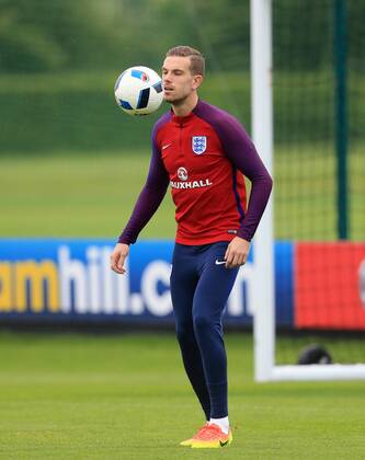 England s Jordan Henderson during a training session at Watford FC s Training Ground, London Colney. Picture date: June 01, 2016. Pic David Klein Sportimage EDITORIAL USE ONLY. No use with unauthorised audio, video, data, fixture lists, club league logos or live services. Online in-match use limited to 120 images, no video emulation. No use in betting, games or single club league player publications.