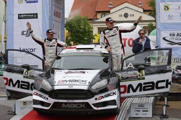 Ott Tanak (EST), Raigo Molder (EST) Ford Fiesta RS WRC Motorsport Rallye WM WRC Rally Poland 2016 Rally Poland 2016