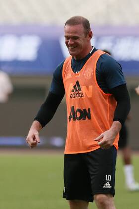 Wayne Rooney of Manchester United ManU reacts during a training session for the Shanghai match of the 2016 International Champions Cup China in Shanghai, China, 21 July 2016. Manchester United footballers prepare for International Champions Cup China 20160721_63505