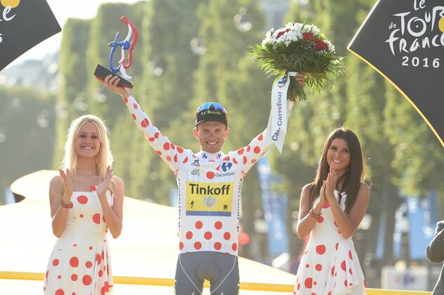 Bilder des Tages - SPORT Tour de France, Siegerehrung Gesamtwertungen 24-07-2016 Tour De France; Tappa 21 Chantilly - Paris; 2016, Tinkoff; Majka, Rafal; Paris; 
