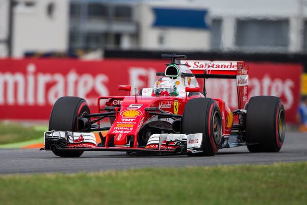 Sebastian Vettel (Scuderia Ferrari), Grosser Preis von Deutschland 2016, 1. freies Training, Motorsport, Formel 1, 28.07.2016, Hockenheim Copyright: Neisx Eibner-Pressefoto EP_ans