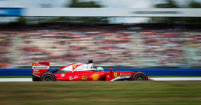 Sebastian Vettel (Scuderia Ferrari), Grosser Preis von Deutschland 2016, Qualifikation, Motorsport, Formel 1, 30.07.2016, Copyright: Neis Eibner-Pressefoto EP_ANS