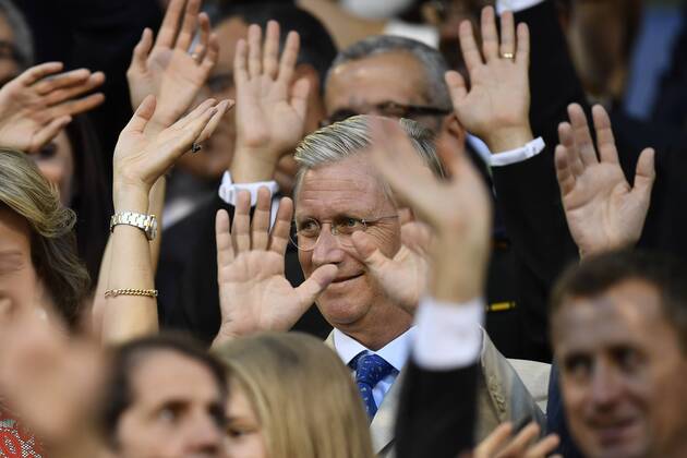 King Philippe - Filip of Belgium pictured during the 2016 edition of the AG Insurance Memorial Van Damme IAAF Diamond League athletics meeting, Friday 09 September 2016 in Brussels. NICOLASxLAMBERT x04927412x