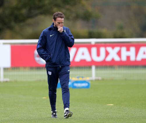 England s Gareth Southgate looks on during training at Tottenham Hotspur training centre, London. Picture date November 14th, 2016 Pic David Klein Sportimage EDITORIAL USE ONLY. No use with unauthorised audio, video, data, fixture lists, club league logos or live services. Online in-match use limited to 120 images, no video emulation. No use in betting, games or single club league player publications.