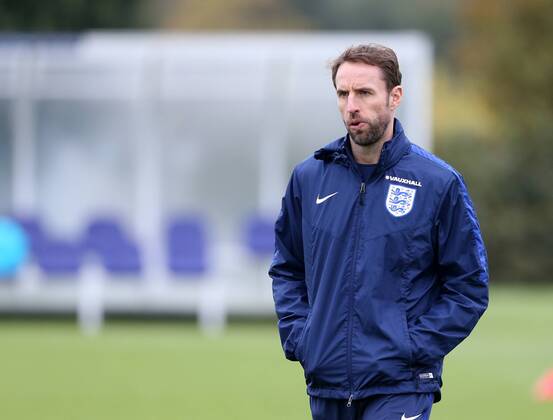 England s Gareth Southgate looks on during training at Tottenham Hotspur training centre, London. Picture date November 14th, 2016 Pic David Klein Sportimage EDITORIAL USE ONLY. No use with unauthorised audio, video, data, fixture lists, club league logos or live services. Online in-match use limited to 120 images, no video emulation. No use in betting, games or single club league player publications.