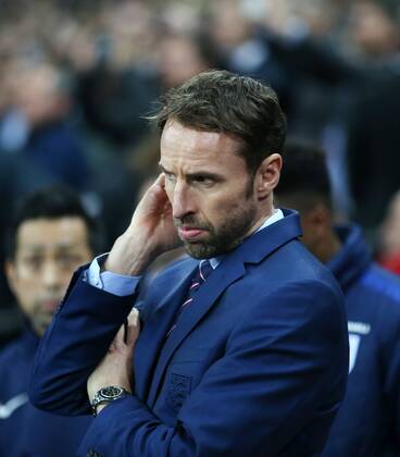 England s Gareth Southgate looks on during the friendly match at Wembley Stadium, London. Picture date November 15th, 2016 Pic David Klein Sportimage EDITORIAL USE ONLY. No use with unauthorised audio, video, data, fixture lists, club league logos or live services. Online in-match use limited to 120 images, no video emulation. No use in betting, games or single club league player publications.