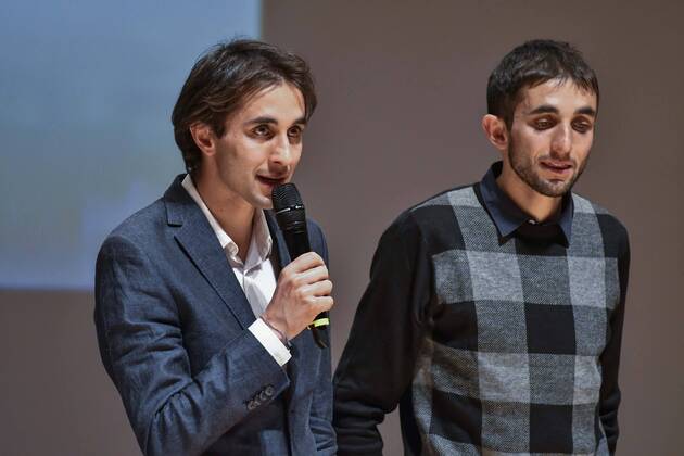 Verleihung des Premio Gianni Brera in Mailand Milano. Premio Gianni Brera. Sportivo dell anno 2016 sedicesima edizione. Pictured: Martin e Bernard Dematteis  Copyright: xBluxSickix xIPAx