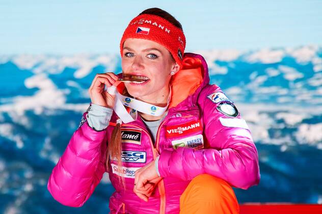 Gabriela KOUKALOVA (CZE). Oesterreich, Hochfilzen: Wintersport, Biathlon, IBU World Championships 2017 - 7,5km Sprint Damen am 10.02.2017, Biathlonstadion.