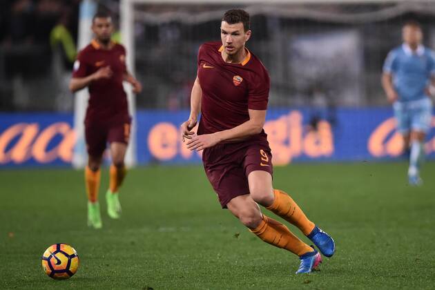 Edin Dzeko Roma Roma 01-03-2017 Stadio Olimpico Football Calcio Coppa Italia 2016 2017 Lazio - AS Roma - AndreaxStaccioli