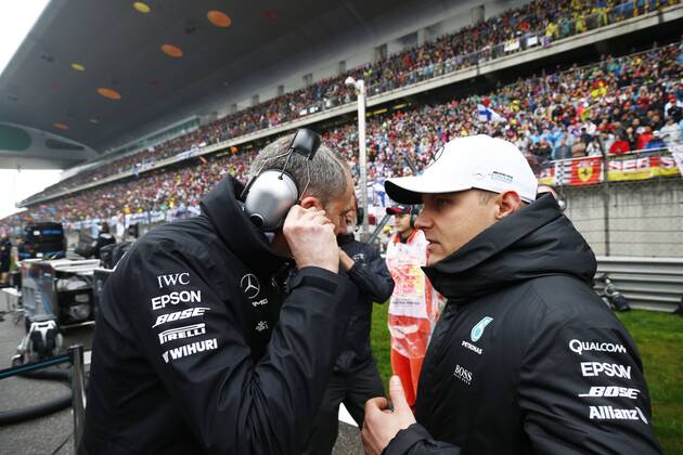 Shanghai: Motorsports: FIA Formula One World Championship WM Weltmeisterschaft 2017 Chinese Formula One Grand Prix Shanghai Circuit on April 08, 2017 in Shanghai, China. (Photo by Hoch Zwei) 77 Valtteri Bottas (FIN, Mercedes AMG Petronas) Shanghai China xHZx