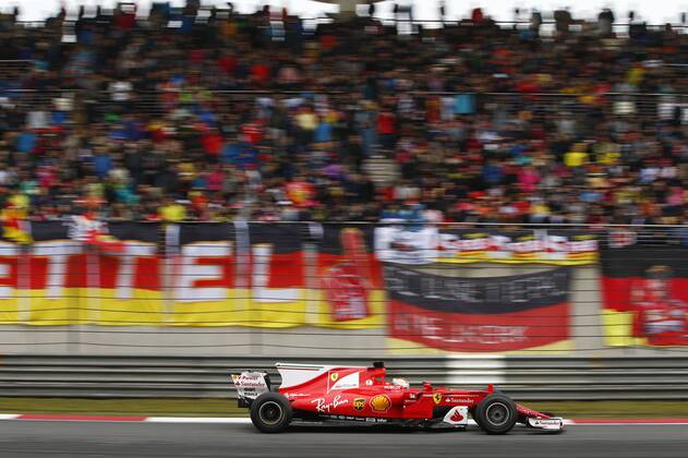 Shanghai: Motorsports: FIA Formula One World Championship WM Weltmeisterschaft 2017 Chinese Formula One Grand Prix Shanghai Circuit on April 08, 2017 in Shanghai, China. (Photo by Hoch Zwei) 5 Sebastian Vettel (GER, Scuderia Ferrari), Shanghai China xHZx